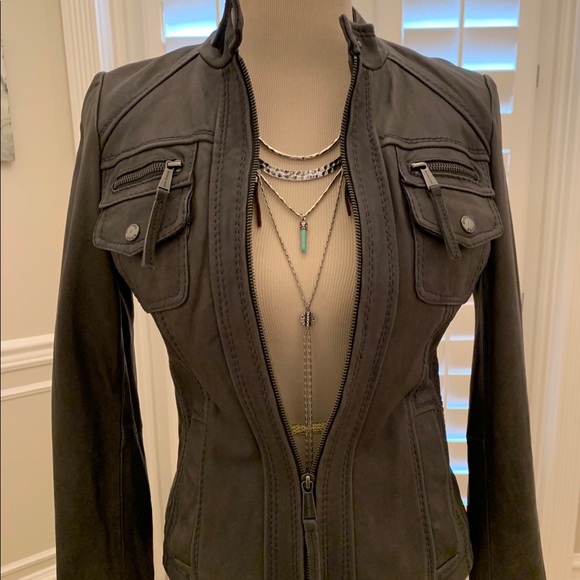 Michael Kors Jackets & Blazers - Michael Kors leather biker jacket